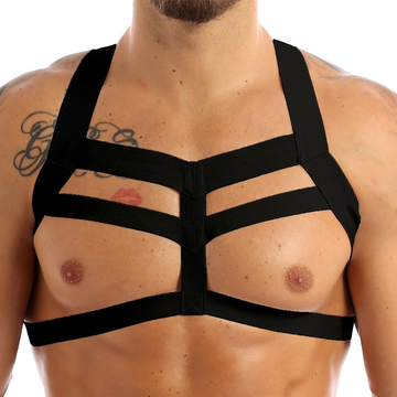 Men's Nylon Chest Harness / Sexy Bondage Underwear for Men / Male Erotic Clothing - EVE's SECRETS